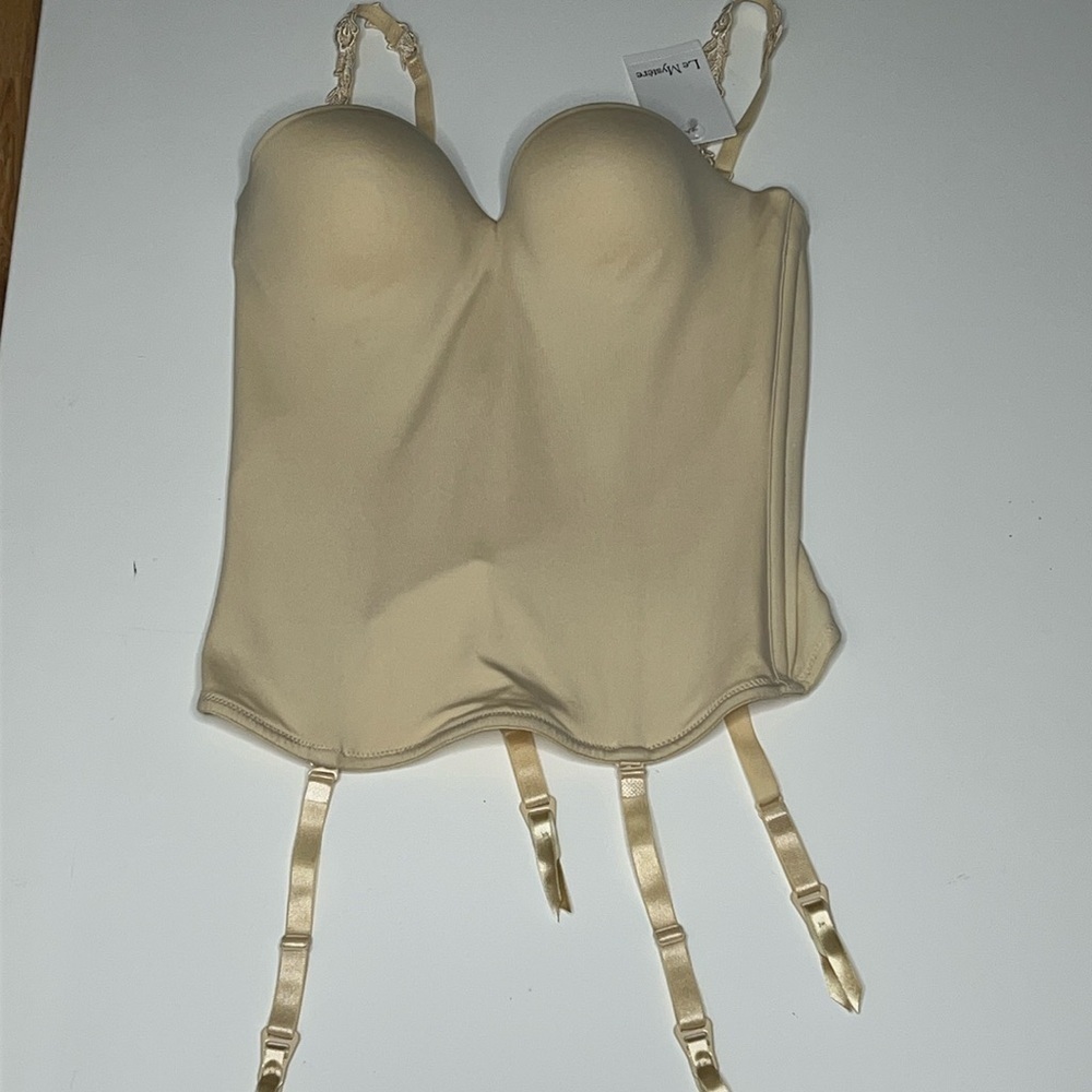 Le Mystère 36A Bridal Seduction Bustier Nude Beige - New with Tags